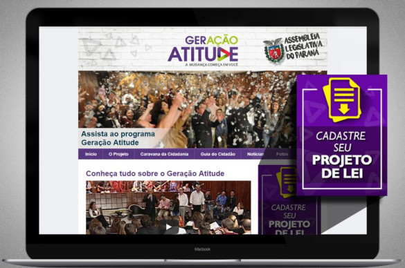 Termina nesta segunda-feira (16) o prazo para inscrições de projetos de lei no Geração Atitude