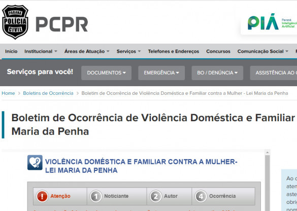 Vítimas de violência doméstica podem fazer boletim de ocorrência pela internet