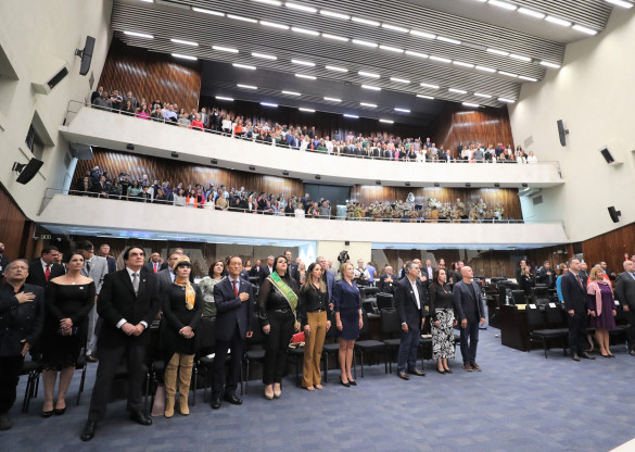 Sessão Solene na Assembleia Legislativa condecora personalidades empreendedoras do Paraná