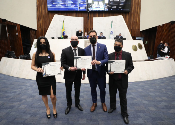 Policiais que investigaram crime de importunação sexual em Palmas são homenageados na Assembleia Legislativa