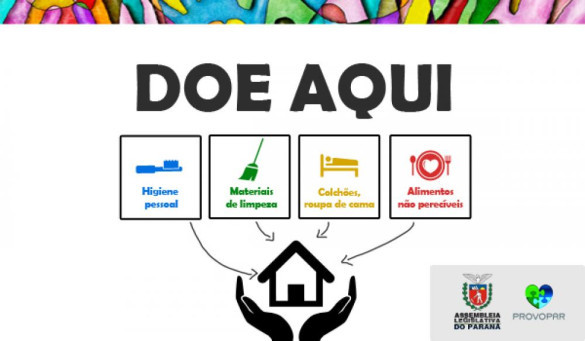 Assembleia arrecada donativos para atingidos pelas chuvas no Paraná