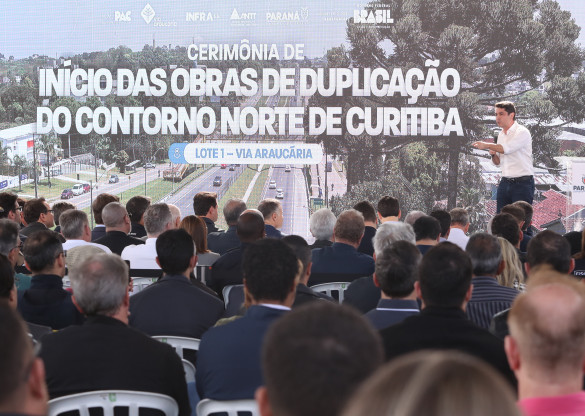 Presidente da Assembleia, deputado Alexandre Curi (PSD), participa do lançamento da duplicação do Contorno Norte de Curitiba