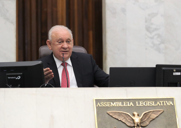 O presidente da Assembleia, deputado Ademar Traiano (PSD), comentou o resultado das eleições presidenciais deste domingo