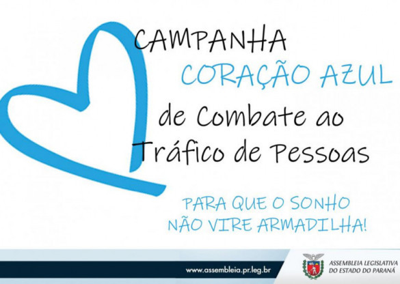 Campanha Coração Azul faz alerta sobre o tráfico de pessoas