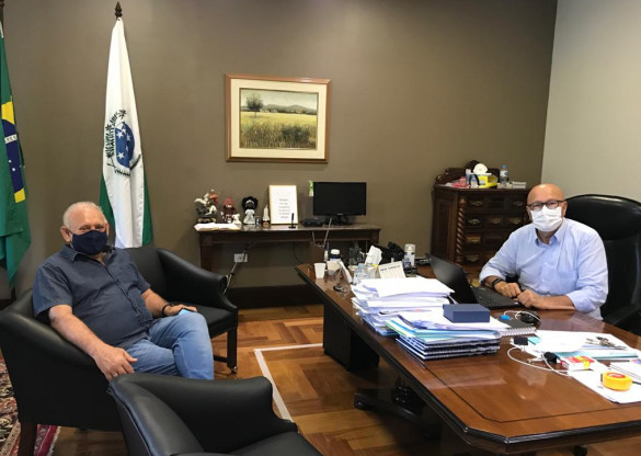 Presidente e primeiro secretário se reuniram nesta segunda-feira (21) na Assembleia Legislativa