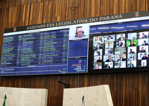 Assembleia Legislativa do Paraná é a primeira do país a adotar um sistema de votação virtual