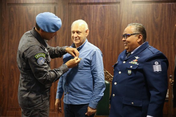 Presidente Traiano recebe homenagem do Instituto Boina Azul do Rio Grande do Sul