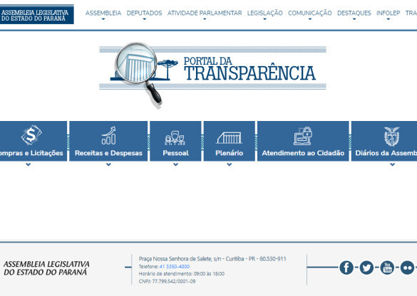 Trabalho de Comissão de Proteção de Dados avança e dados retornam ao Portal da Transparência da Assembleia
