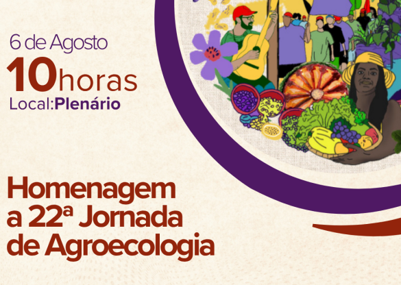 Marcha e sessão solene na Assembleia Legislativa vão abrir a 22ª Jornada de Agroecologia, nesta quarta-feira (6)