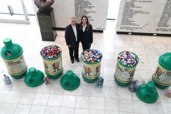 Assembleia Legislativa entrega nova remessa de tampinhas plásticas ao Asilo São Vicente de Paulo