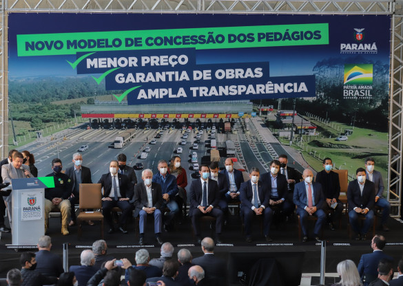 Presidente Traiano participa da solenidade de apresentação do novo modelo de pedágio no Paraná